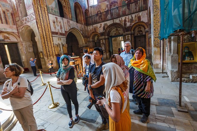BAGRATI, GELATI & MOTSAMETA Group Tour from Kutaisi - Motsameta Monastery: the cliff views and the Mkheidze story