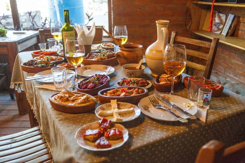 Batumi to Kutaisi, Wine & Dine - Mtsvane Bazari market stop: see how shopping feels in the center