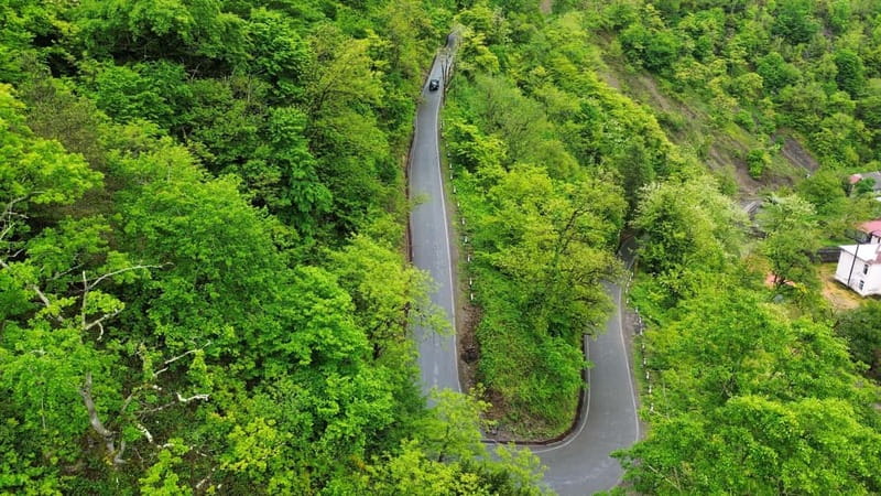Batumi: Wine & Dine Tour To Waterfalls - Mountainous Adjara - Queen Tamar arched bridge and the river confluence: medieval angles meet mountain water