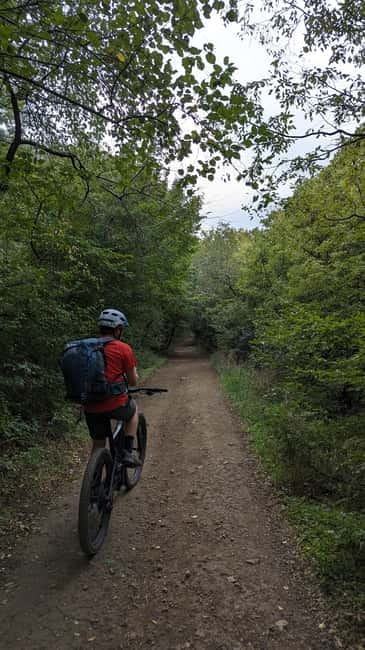 Electric Mountain Biking around Tbilisi - Viewpoints, Photo Stops, and the Fun Part Downhill