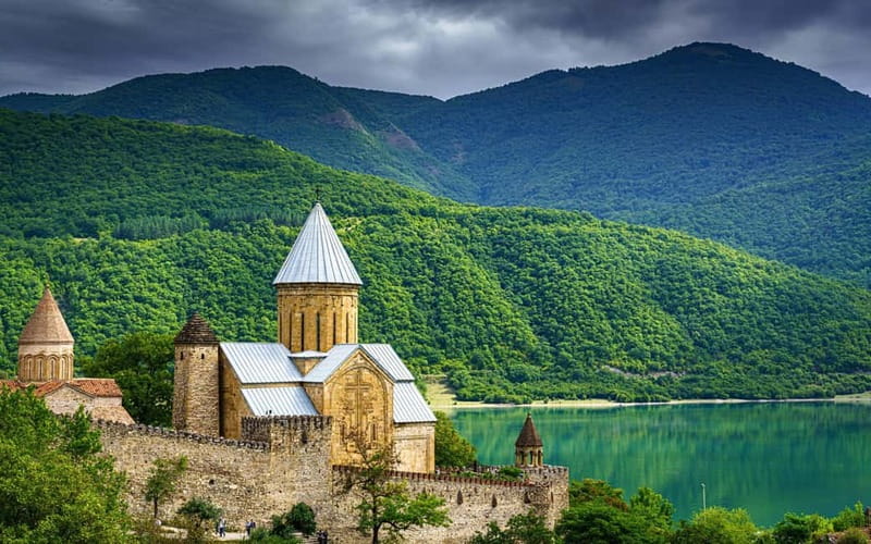 from kazbegi to Gergeti Church, Gveleti Waterfall, Dariali - Gergeti Trinity Church: The Classic Stop, Done Efficiently