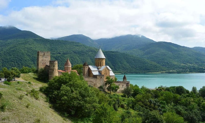 From Tbilisi; Georgian Military Road,Ananuri-Gudauri-Kazbegi - Bread and Honey, Chacha, and Wine: Food Moments Without a Full Meal