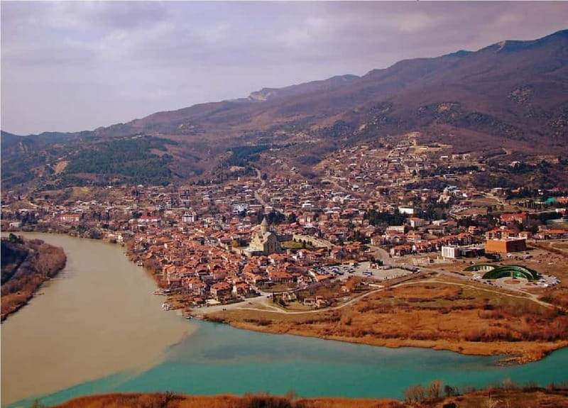 From Tbilisi: Gori and Uplistsikhe Group Tour - Start in Mtskheta at Jvari Monastery for the confluence views