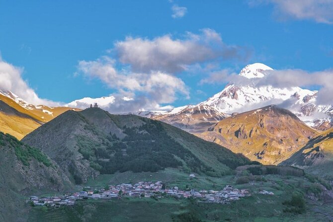 From Tbilisi: Kazbegi Day Tour, Gergeti Trinity, Ananuri &Gudauri - Stop 4: The Russia-Georgia Friendship Monument and the Devil’s Valley view