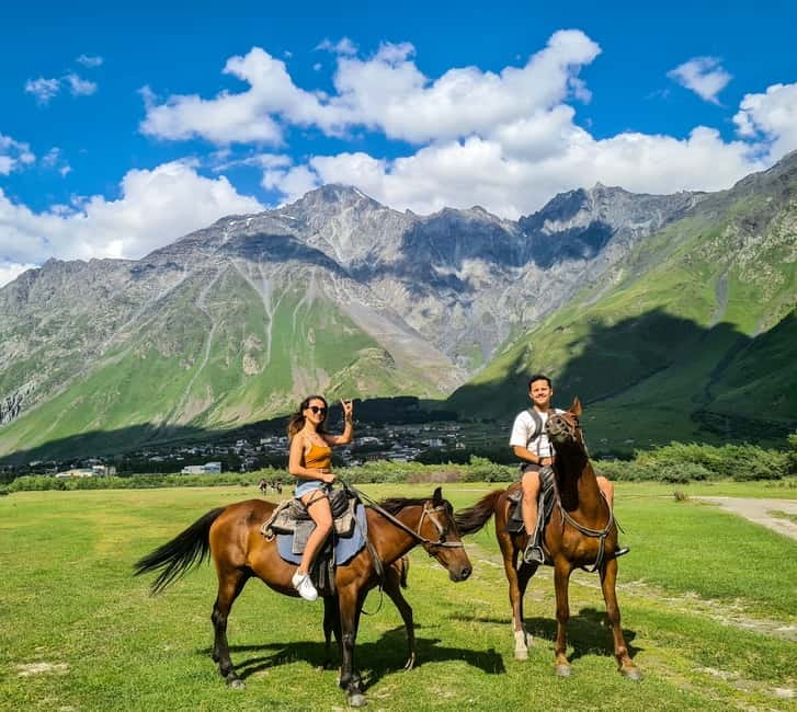 From Tbilisi: The Best of Kazbegi and Gudauri Mountains - From the Big Bicycle meeting point to Stepantsminda in one day