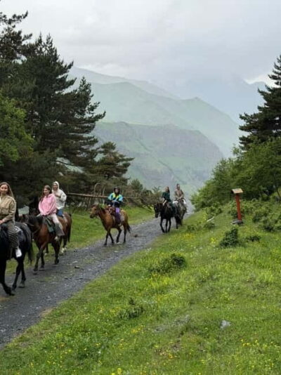 Horse riding tour in Kazbegi