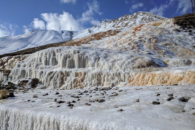 Kazbegi Adventure Day Trip - Hike to Gveleti waterfall plus Gergeti, Ananuri - Russian-Georgian Friendship Monument: take the long-view photos