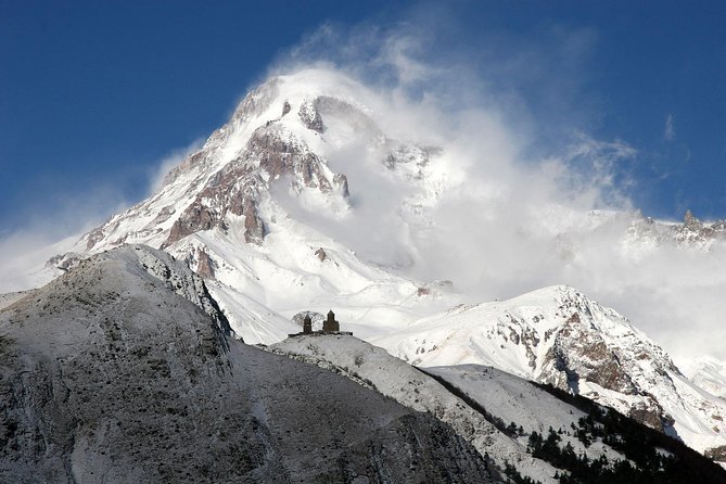 Kazbegi, Gergeti and Ananuri Full Day Tour from Tbilisi - Seaside Park swimming pool: mineral water and travertine rocks
