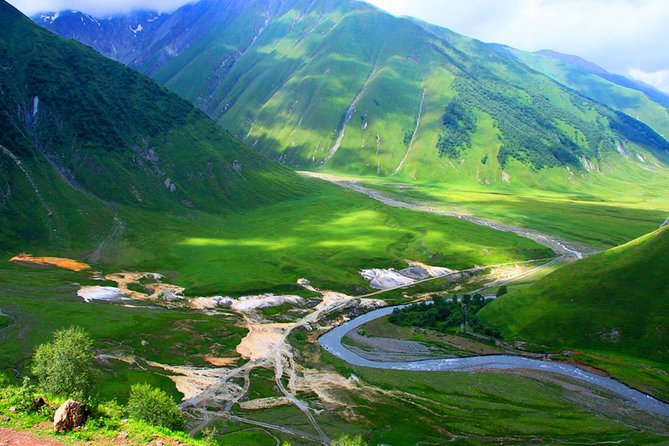Kazbegi MOUNTAIN Tour (GLORY OF THE NATURE) + MANY NEW LOCATIONS - Stop-by-stop: Jvari Church, Zhinvali, Aragvi, and the river confluence feeling