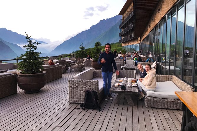 Kazbegi Tour from Tbilisi 2022 - Gudauri winter fun: cable car views and snowmobile time