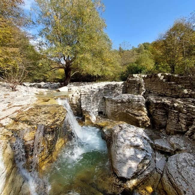 Kutaisi: Okatse-Martvili Canyons,Prometheus Cave, Waterfalls - The walk-to-bridge build-up and how to enjoy it