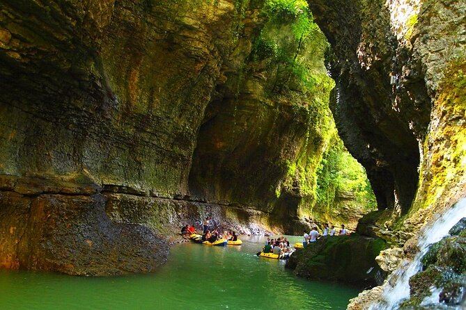 Martvili Canyon, Prometheus & Sataplia. PRIVATE Tour From Tbilisi - Sataplia Cave and Nature Reserve: dinosaur footprints without the museum vibe