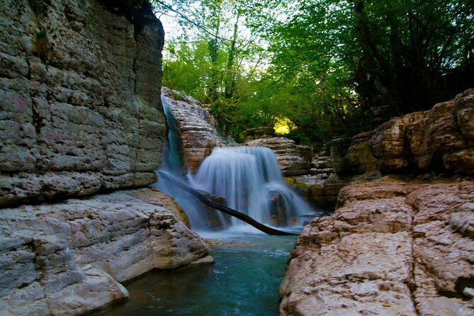 Martvili Canyon, Prometheus & Sataplia. PRIVATE Tour From Tbilisi - Kutaisi stops: Bagrati Cathedral, Colchis Fountain, and city atmosphere