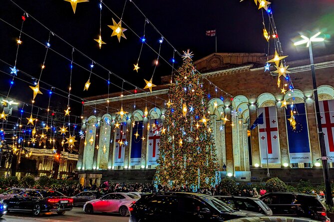 New Year in Tbilisi: Christmas Market and Hidden Gems Tour - Liberty Square: St George’s Column in Holiday Dress