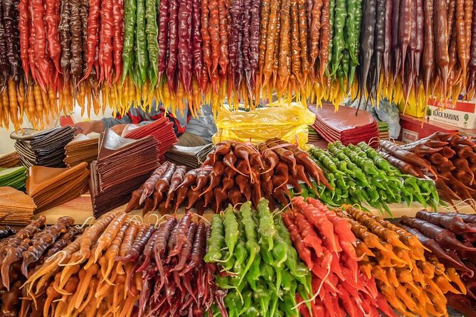 One Day Kakheti Tour with Wine Tasting and Free Churchkhela - Manavi: ancient churches, market stops, and fast mountain air