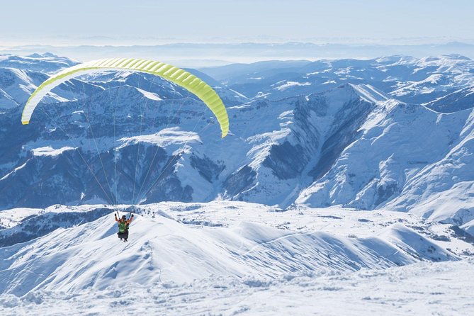Private Full Day Tour In Kazbegi - Gudauri (Paragliding & Rafting) - Russian-Georgian Friendship Monument: big views near Gudauri