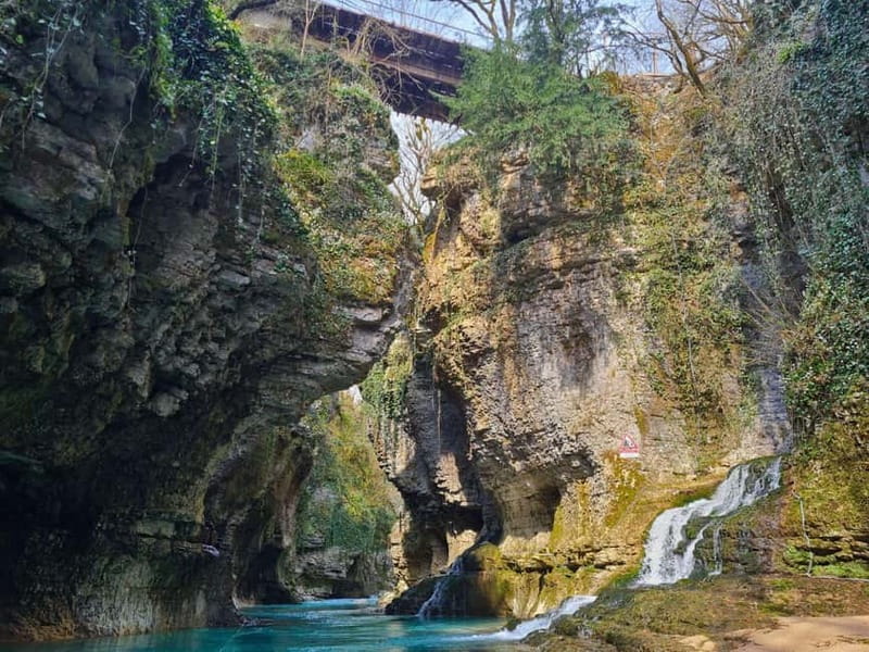 Private tour from KUTAISI: Martvili , Okatse and Prometheus - Martvili Canyon, Kinchkha Waterfall, and Prometheus Cave in One Day