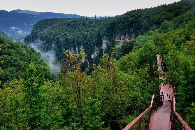 Prometheus Cave, Okatse Canyon & Martvili Canyon from Kutaisi - Martvili Canyon: Abasha river stroll, bridges, and the short staircase segment