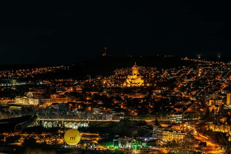 Tbilisi at Night: 2-Hour Express Guided Tour With Tastings - Bridge of Peace: A Night Photo Stop With Meaning