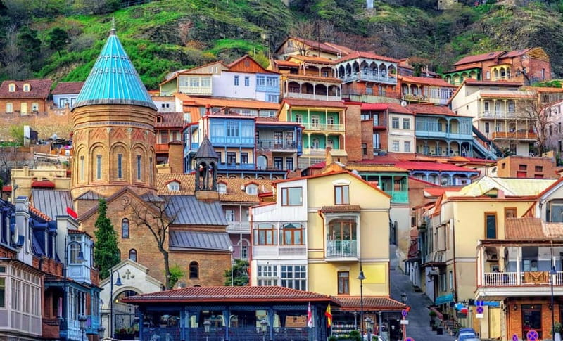 Tbilisi City Tour With All Most Famous Tourist Destinations - Leghvtakhevi Waterfall and Meidan Bazaar: nature meets the market