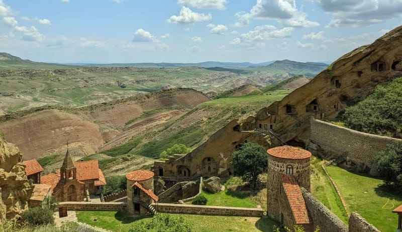 Tbilisi: David Gareja and Colorful hills of Semi-desert - David Gareja monastery complex: what makes the rock-carved setting special