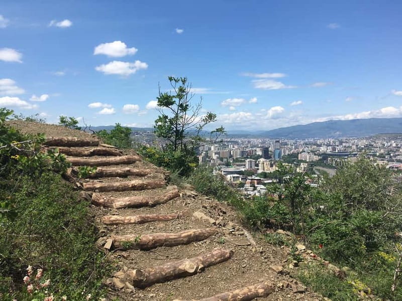Tbilisi: Delightful Trail over the City - Panoramic viewpoints: TV Tower and Ferris Wheel in the frame