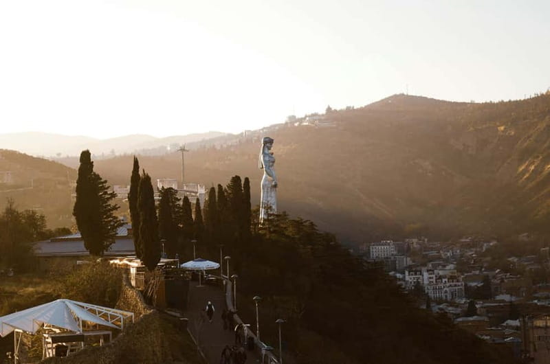 Tbilisi: Historic & Modern City tour with 2 Cable Car rides - Moving toward the wealthier district area and its new vibe