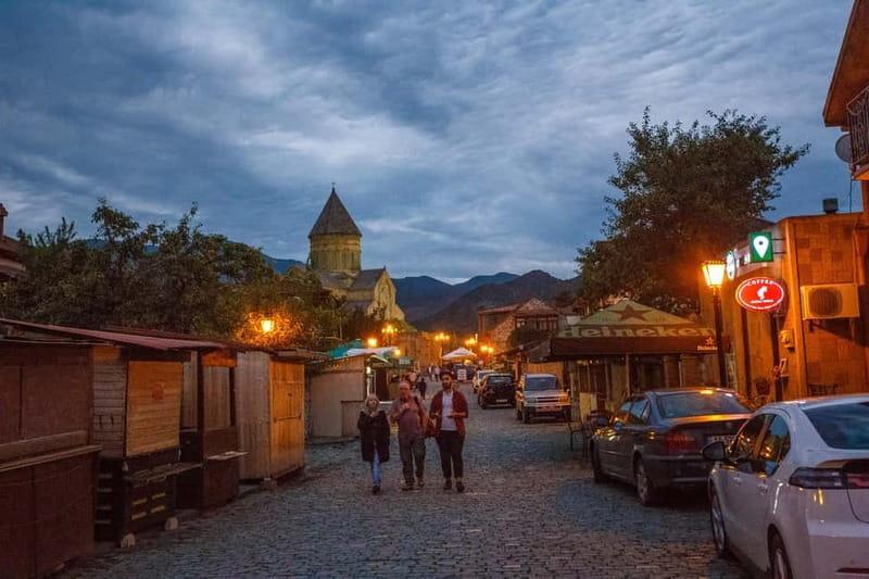 Tbilisi, Jvari & Mtskheta - One day group tour from Kutaisi - Narikala Fortress by cable car and the Legvatkhevi waterfall view