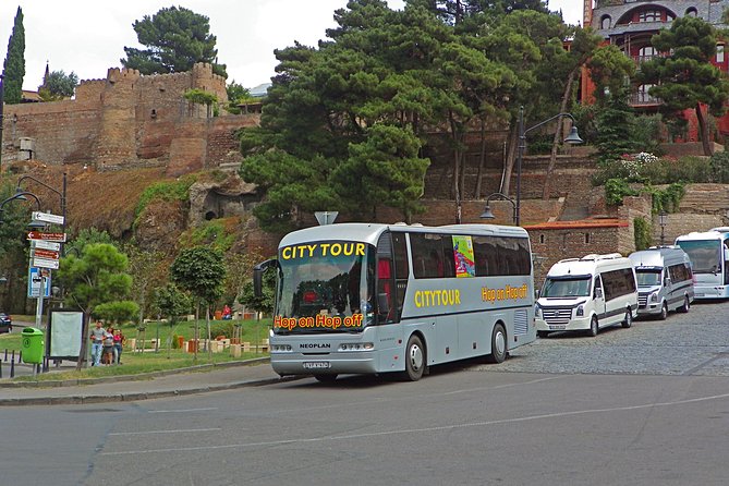 Tbilisi - Mtskheta - Jvari. Full City Tour on Hop On Hop Off Bus - A full-day route that starts at 10:50, then runs until late afternoon