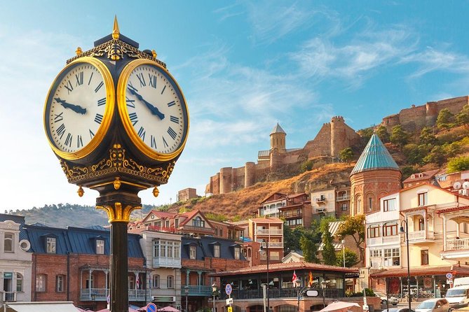 Tbilisi & Mtskheta Tour - Stop 3: Dzveli Tbilisi Sulphur Waterfall, old city layers in one view