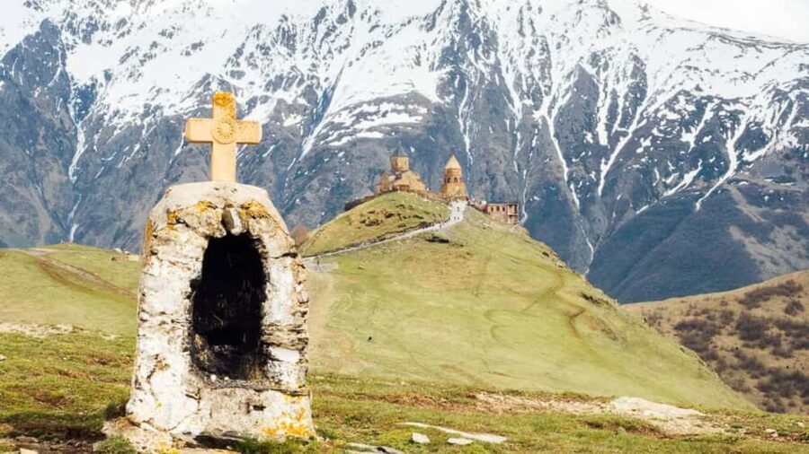 Tbilisi to Kazbegi Gudauri Ananuri Zhinvali Group GuidedTour - The Georgian Military Highway drive, where the scenery starts doing the talking